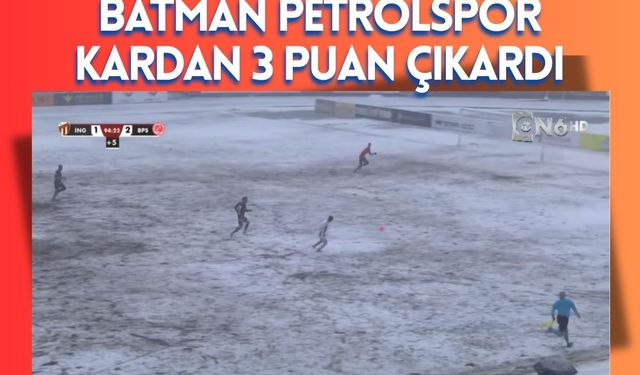 Batman Petrolspor Kardan 3 Puanı Çıkardı